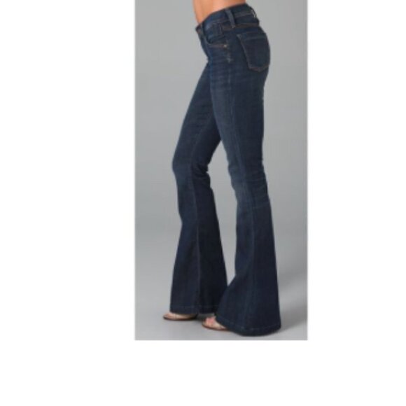 COH Citizens of Humanity Devote Rocker Ultra Flare Jeans in Title blue denim 30 - Picture 2 of 12